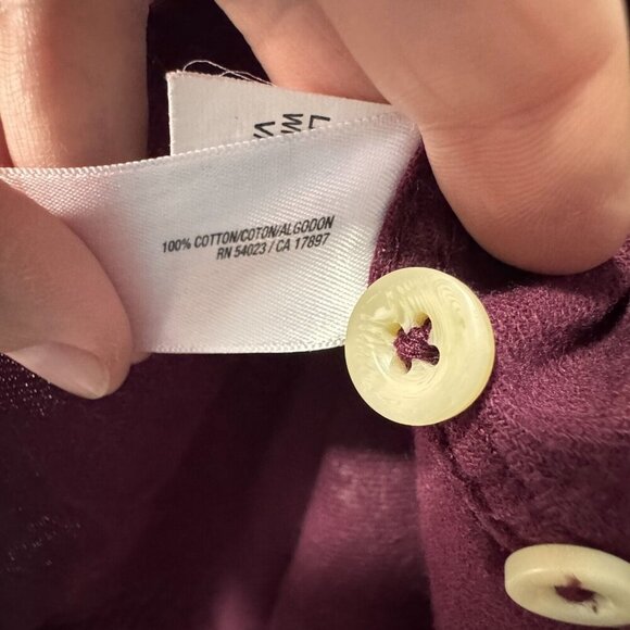 Old Navy vintage flannel shirt 100% cotton 2012 winter burgen mens size large - Picture 4 of 5